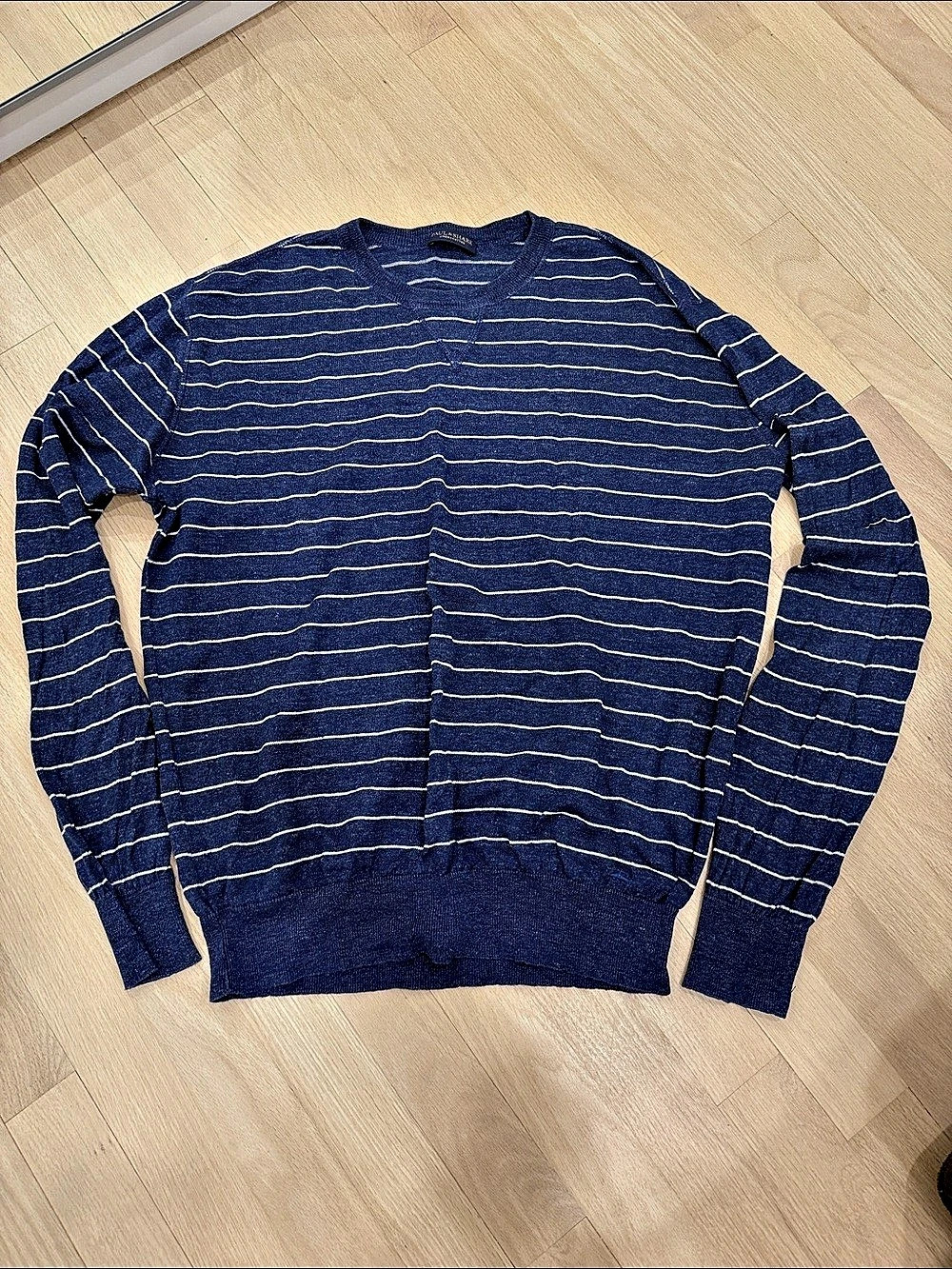 Paul & Shark Striped Linen Cotton Crewneck Size Large